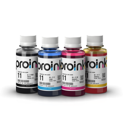 Kit de tintas Proink nas 4 cores, 100 ml com tampa de rosca, compatível com Canon GI-11
