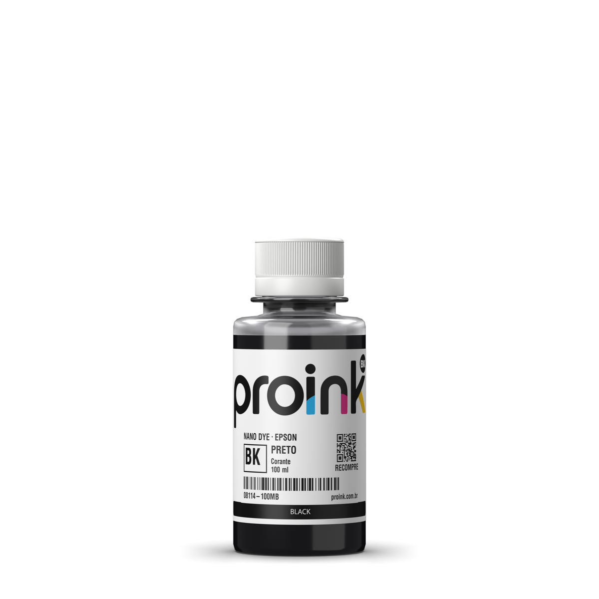 Tinta Epson corante NANO DYE Proink preta, frasco de 100 ml (08114-100MB)