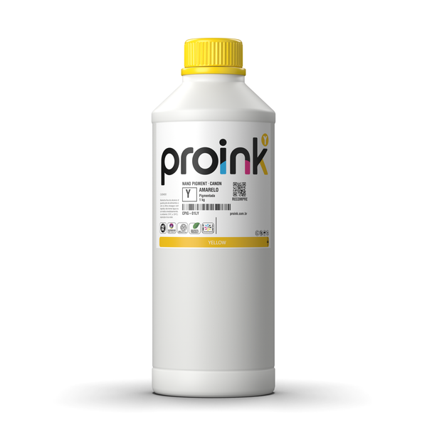 Tinta Canon pigmentada NANO PIGMENT Proink amarela, garrafa de 1 kg (CPIG-01LY)