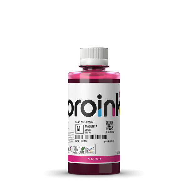 Tinta Epson corante NANO DYE Proink magenta, frasco de 250 ml (EDYE-250MM)