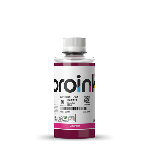 Tinta Epson pigmentada NANO PIGMENT Proink magenta, garrafa de 250 ml (EPLUS-250MM)