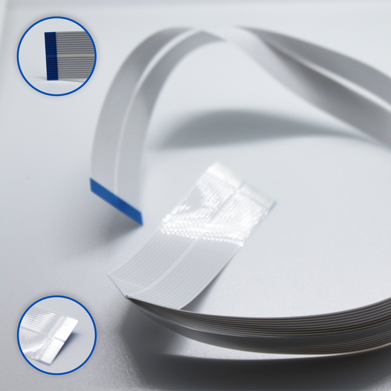 Cabo flat da cabeça de impressão para Epson L355 e L365, com detalhe dos conectores