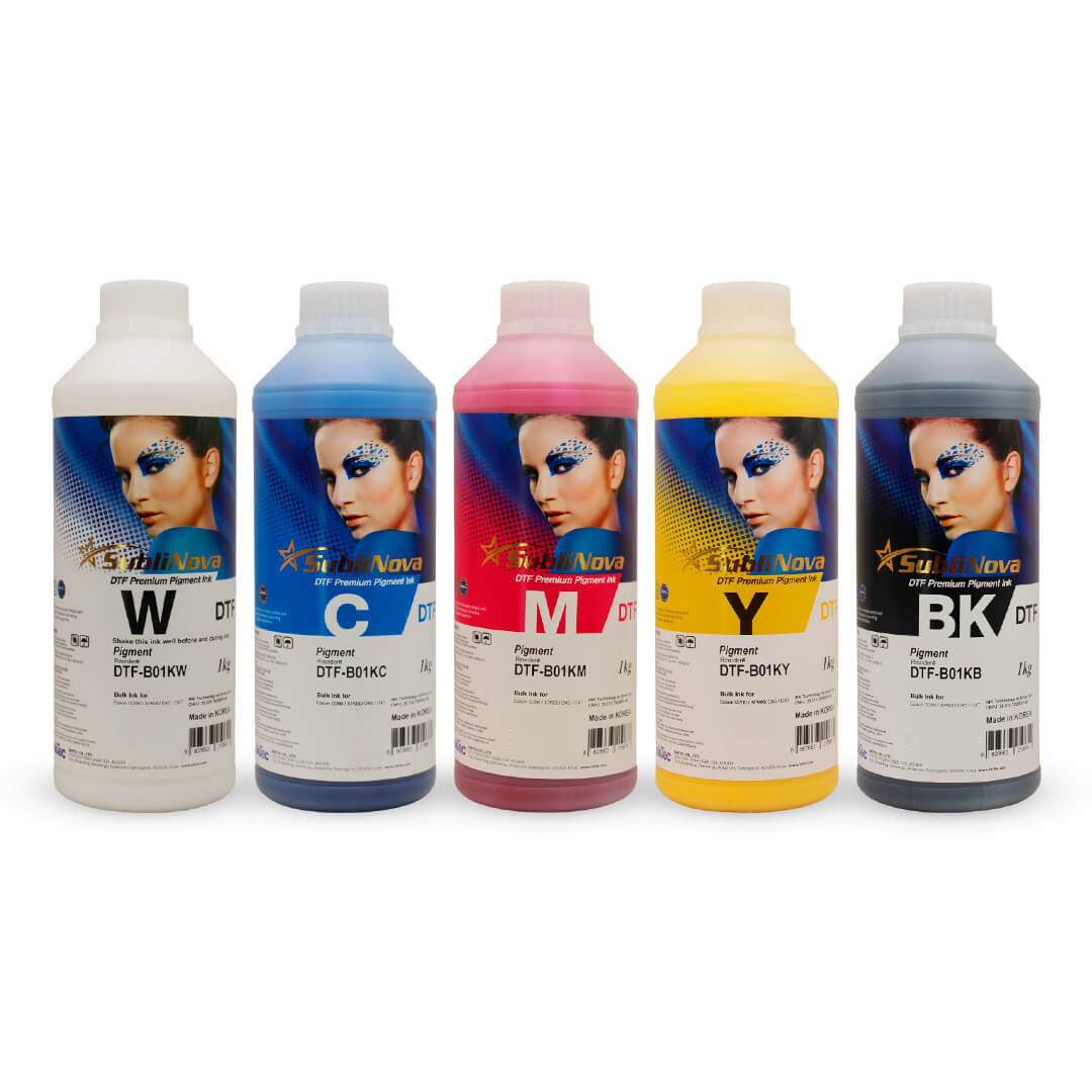 Kit Tinta DTF InkTec (5 cores), 5 cores de 1 kg