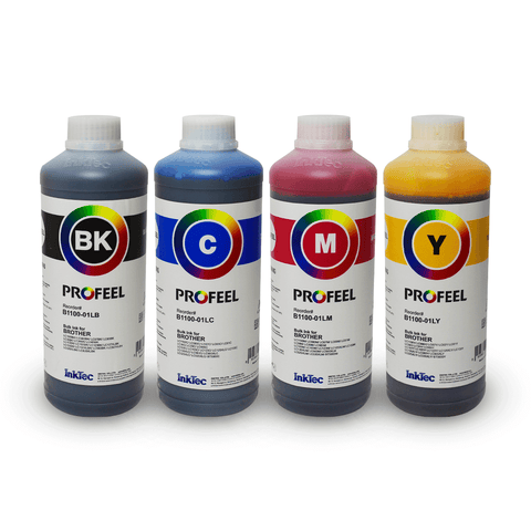 Kit Tinta Corante InkTec Profeel B1100, 4 cores de 1 litro