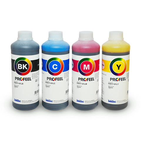 Kit Tinta Corante InkTec Profeel E0017, 4 cores de 1 litro
