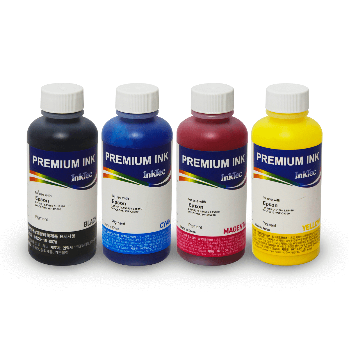 Kit Tinta Pigmentada InkTec Profeel E0019, 4 cores de 100 ml