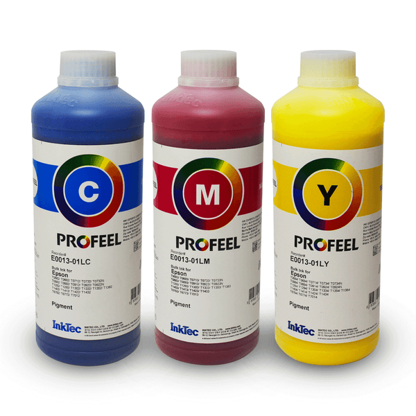 Kit Tinta Pigmentada InkTec Profeel E0013, 3 cores de 1 litro