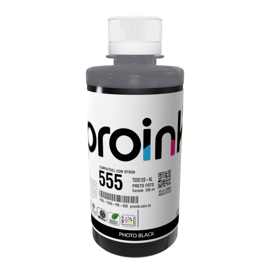 Garrafa de tinta Proink preto foto de 250 ml em 3D