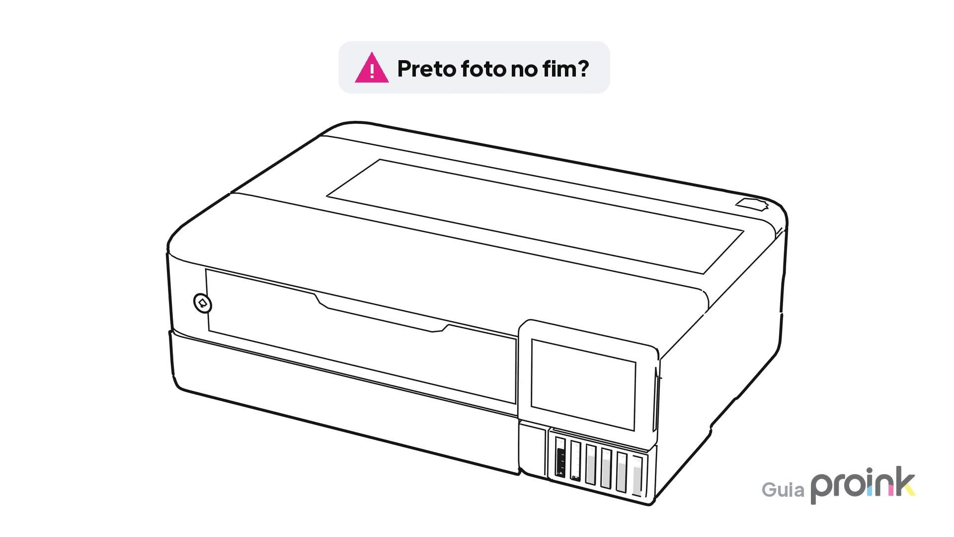 Vídeo Guia Proink: como abastecer a Epson L8180 com a tinta T555 Preto Foto (garrafa de 100 ml com bico)