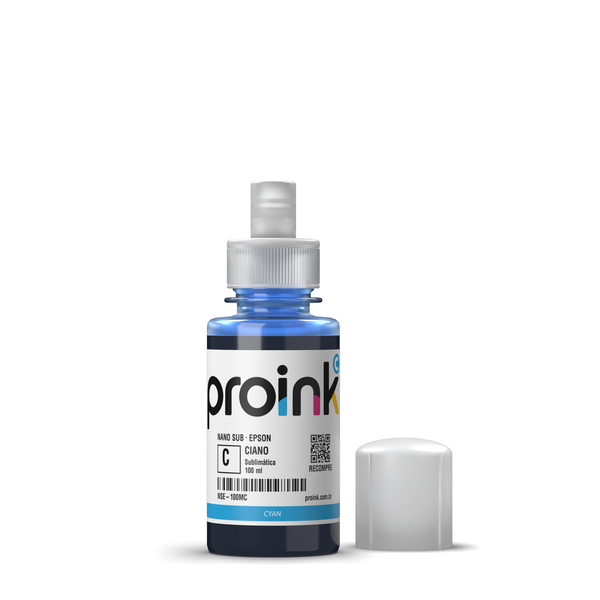 Tinta sublimática Nano Sub ciano 100 ml com bico EcoFit (NSE-100MC)