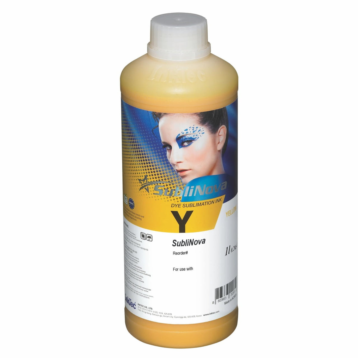 Tinta Sublimática InkTec SubliNova Smart Amarelo 1 litro