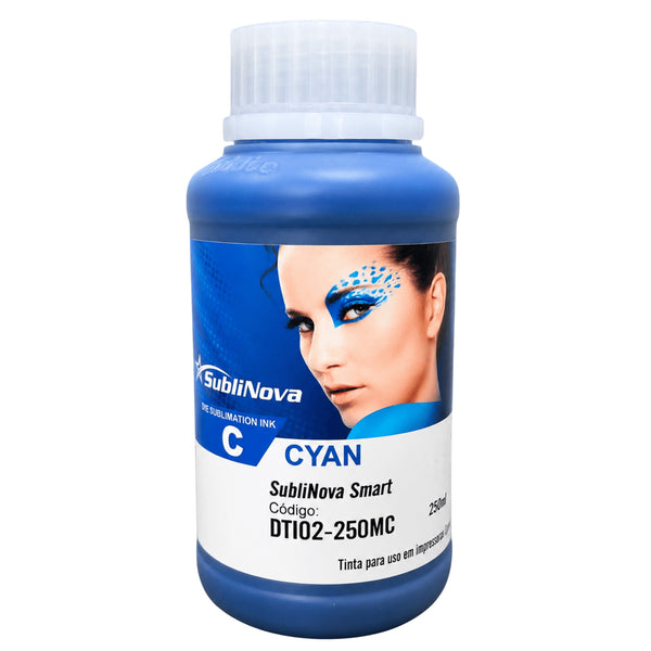 Tinta Sublimática InkTec SubliNova Smart Ciano 250 ml