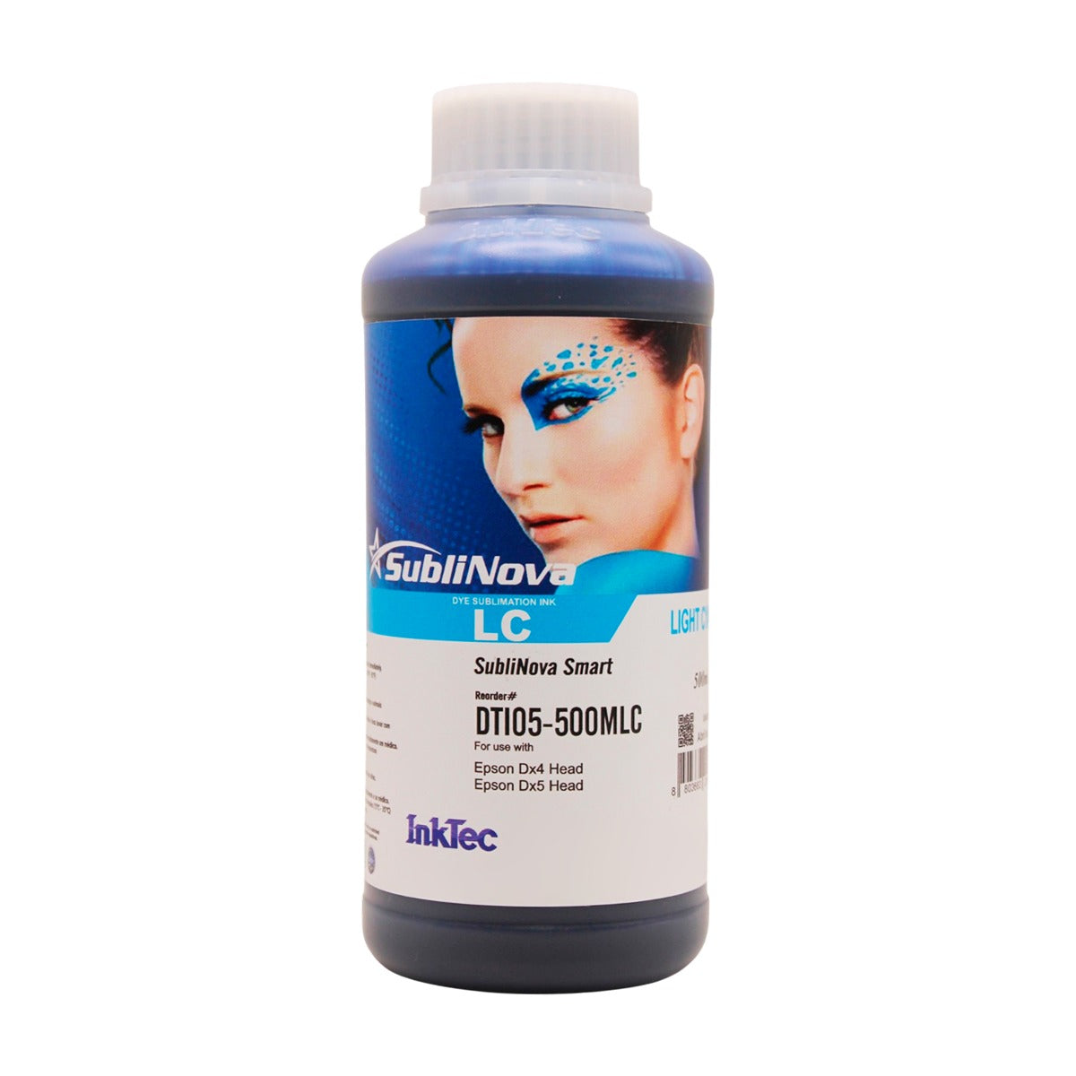 Tinta Sublimática InkTec SubliNova Smart Ciano claro 500 ml
