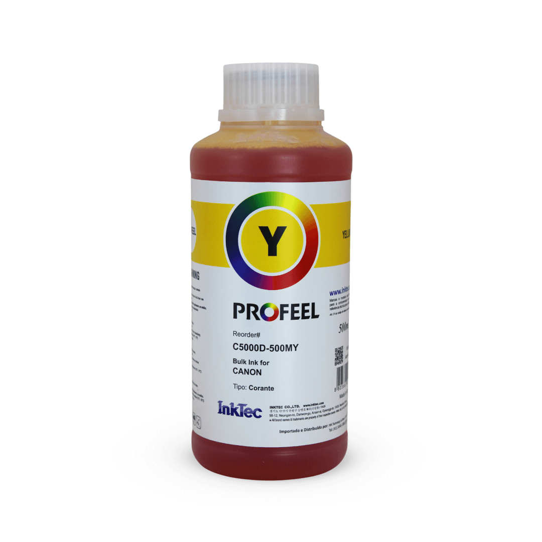 Tinta Corante InkTec Profeel C5000D Amarelo 500 ml
