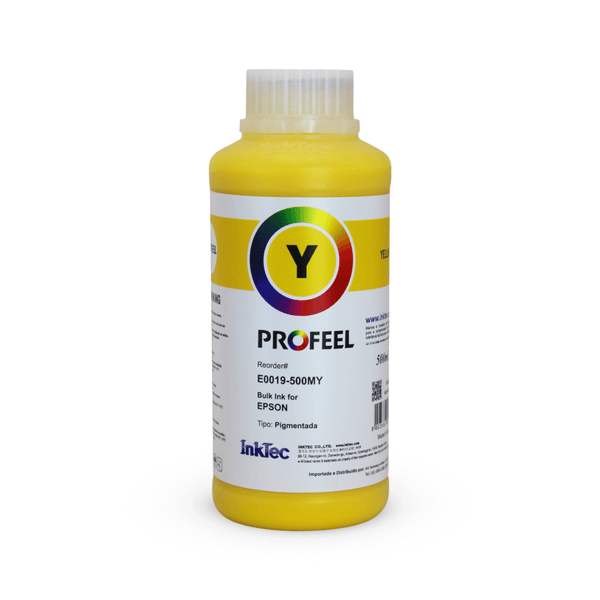 Tinta Pigmentada InkTec Profeel E0019 Amarelo 500 ml