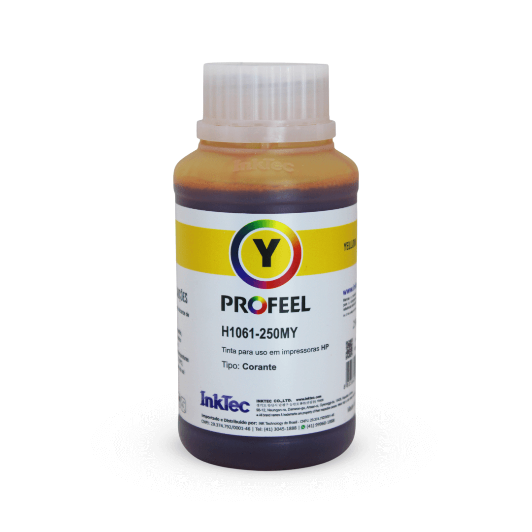 Tinta Corante InkTec Profeel H1061 Amarelo 250 ml