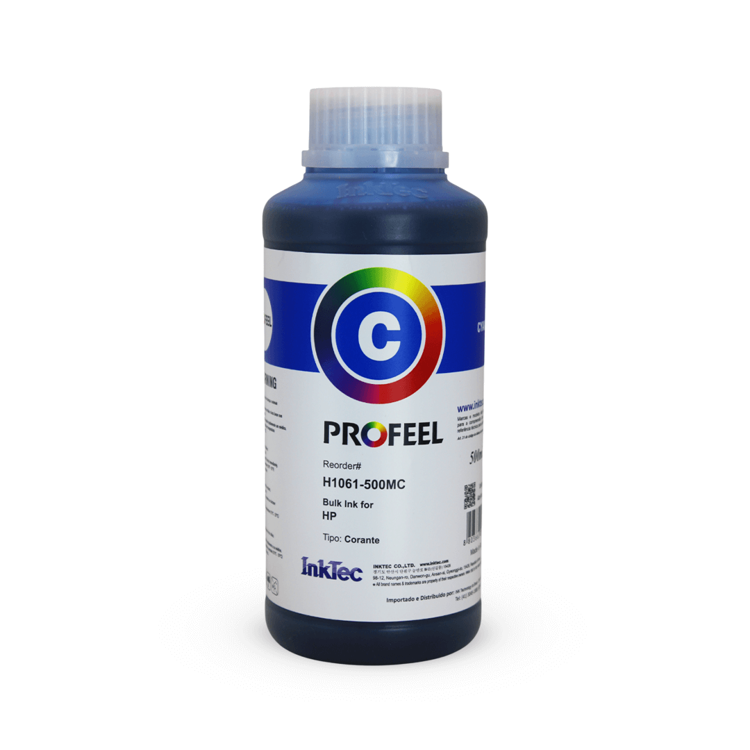 Tinta Corante InkTec Profeel H1061 Ciano 500 ml