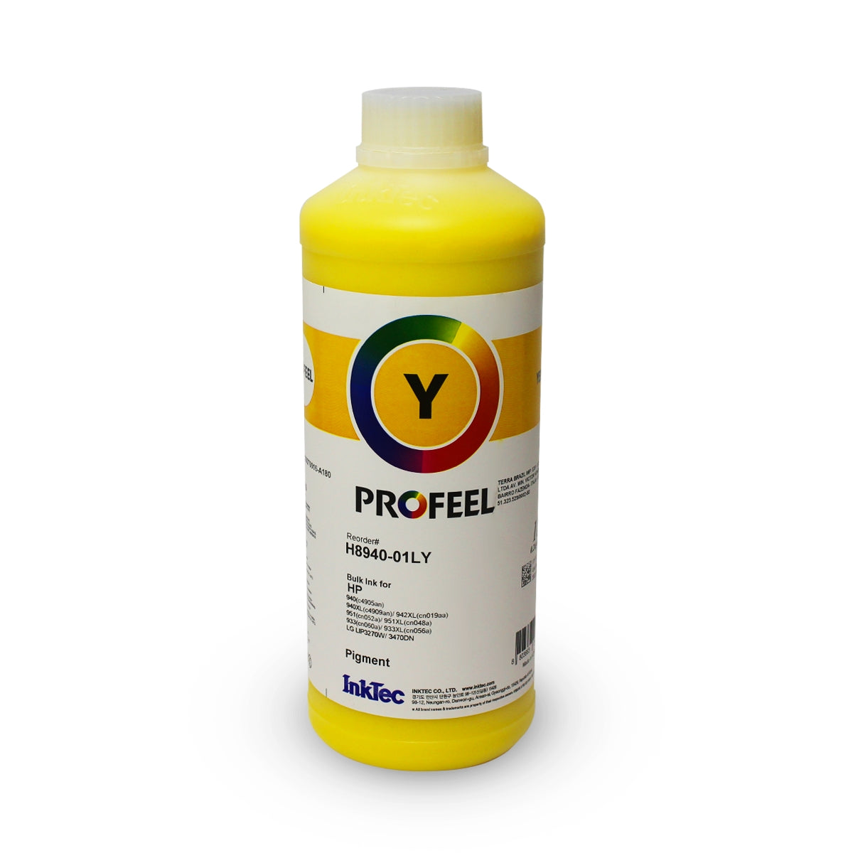 Tinta Pigmentada InkTec Profeel H8940 Amarelo 1 litro