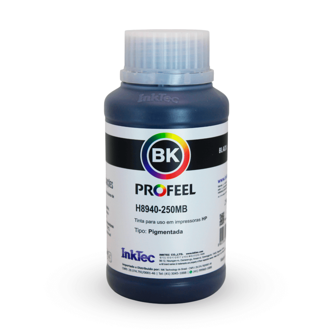 Tinta Pigmentada InkTec Profeel H8940 Preto 250 ml