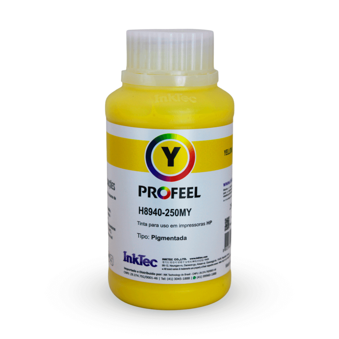 Tinta Pigmentada InkTec Profeel H8940 Amarelo 250 ml