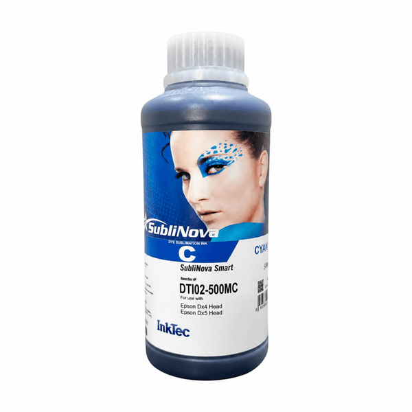 Tinta Sublimática InkTec SubliNova Smart Ciano 500 ml